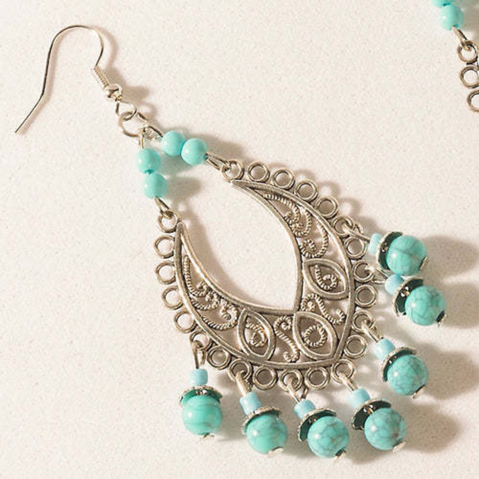 Myra Bag Blue River Song Earrings Navajo Sky