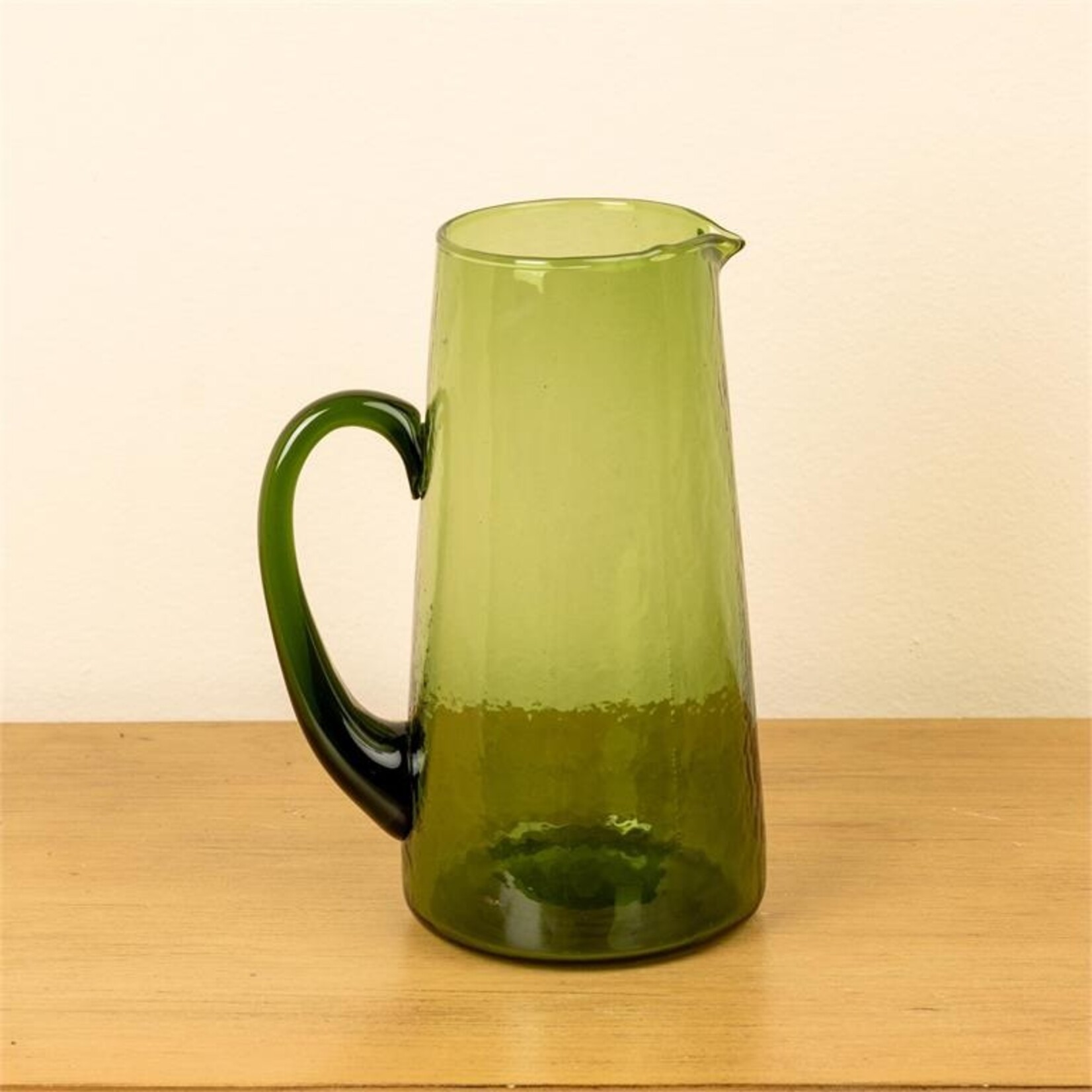 Verdant Glass Pitcher