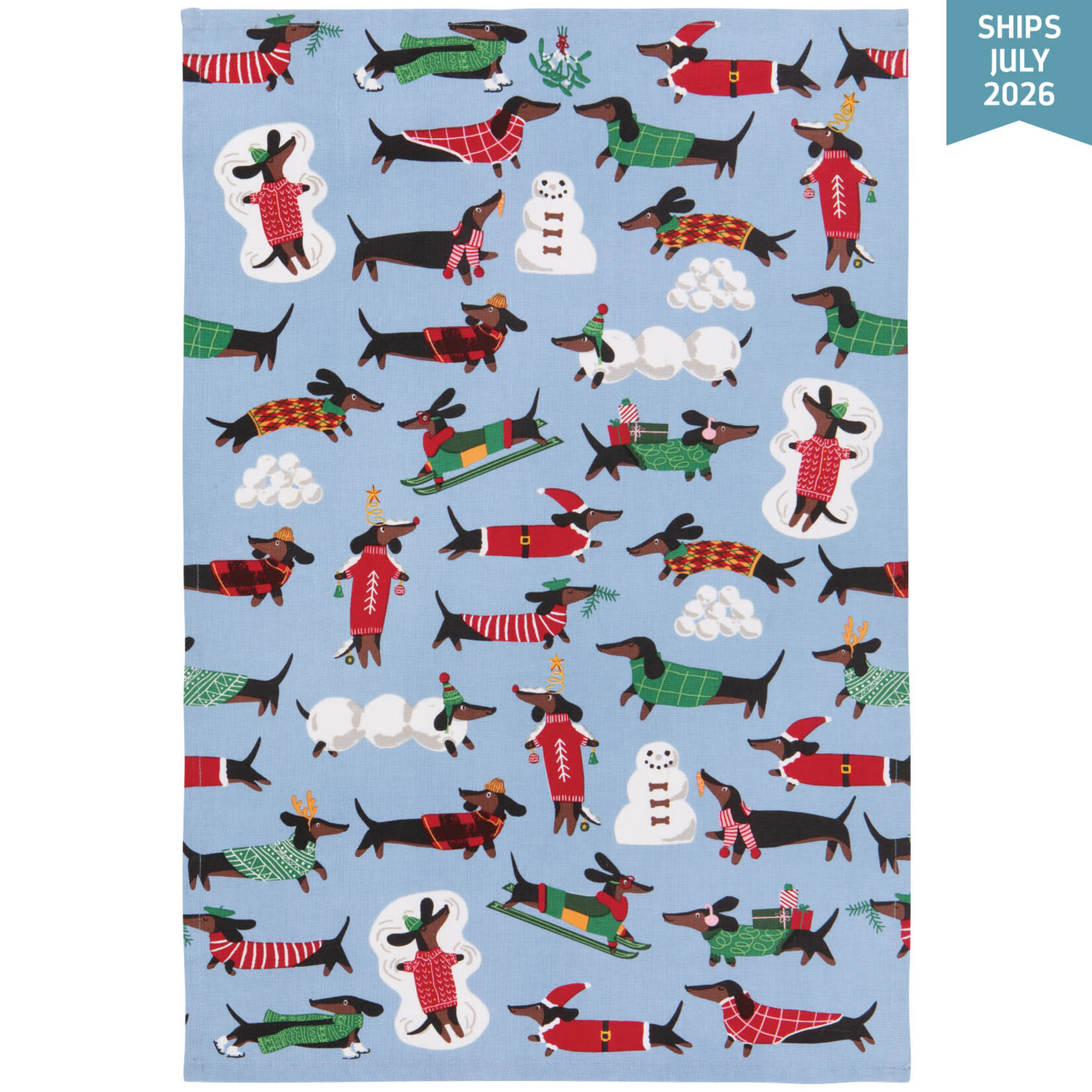 Danica Dashing Dachshunds Dishtowel