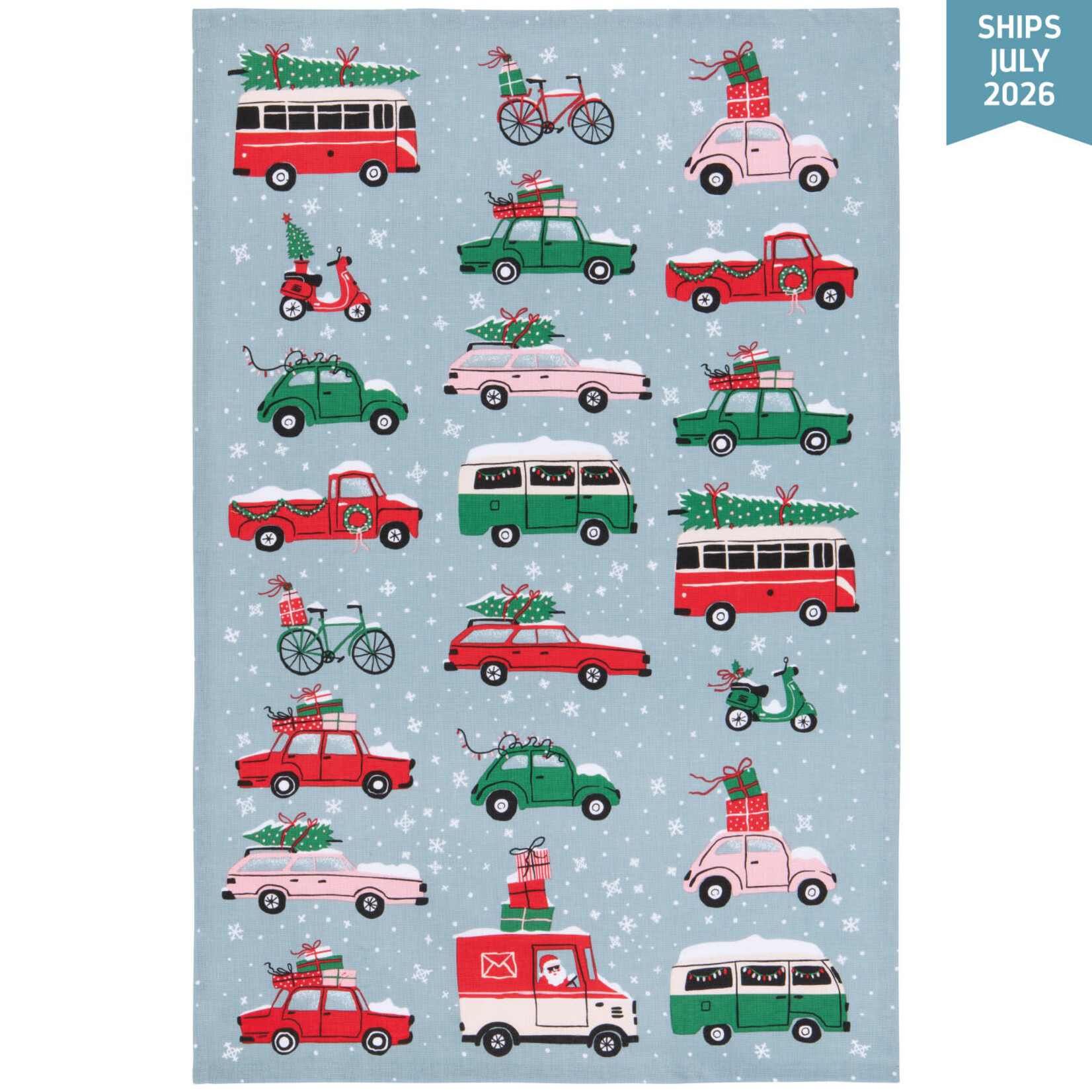 Danica Holiday Traffic Dishtowel