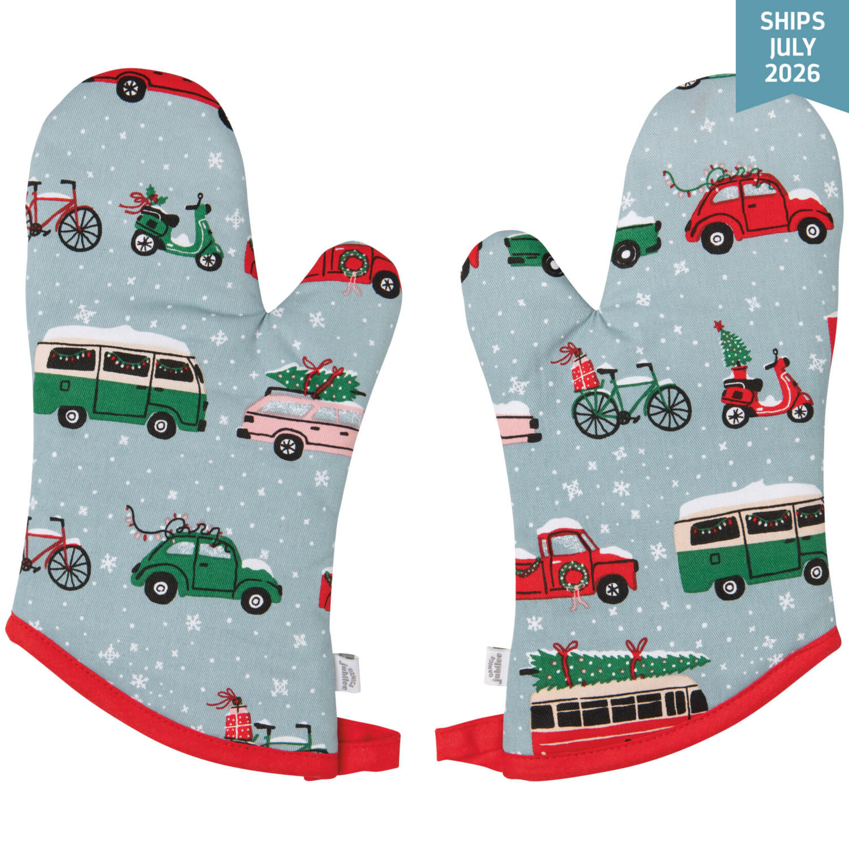 Danica Holiday Traffic Oven Mitt  set