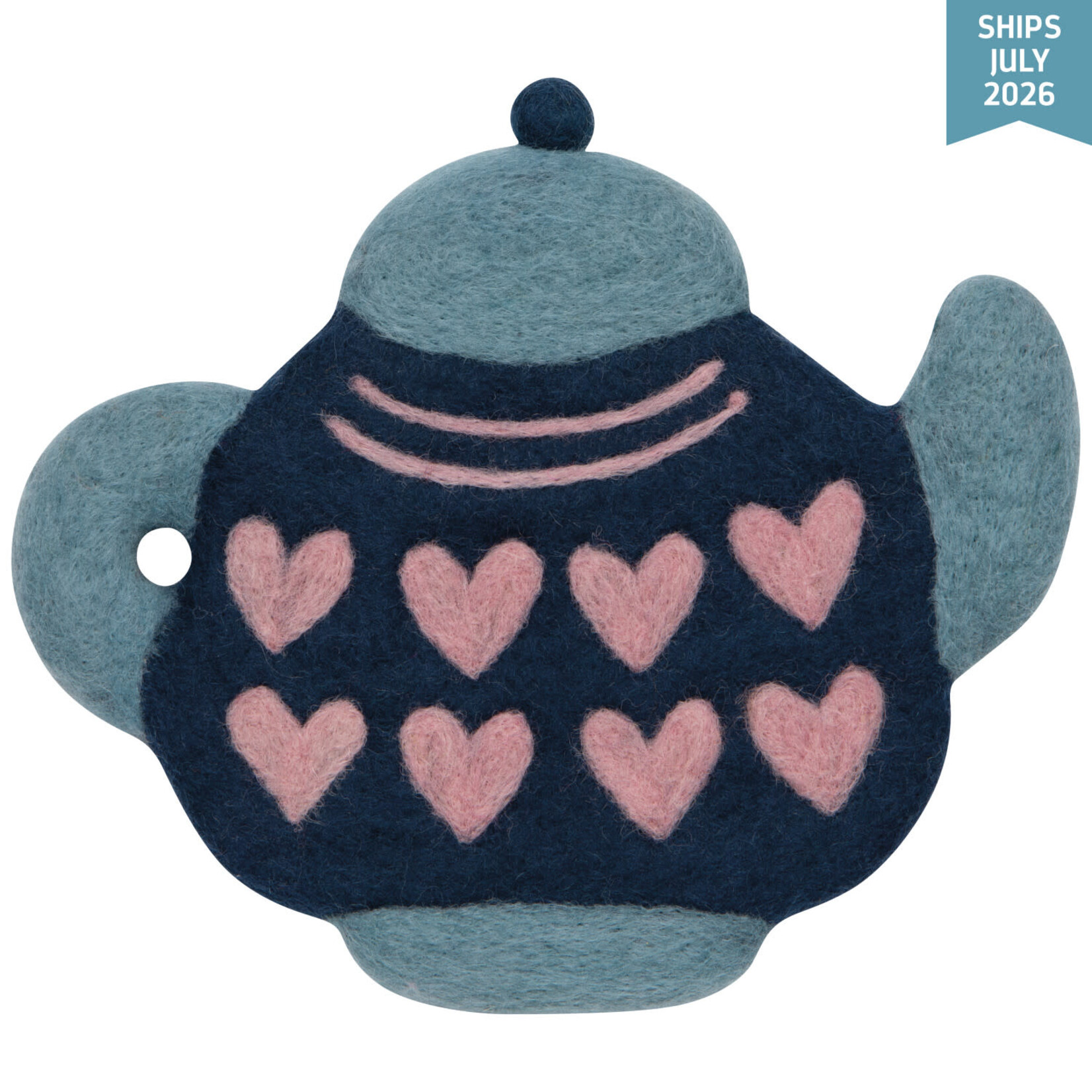 Danica Teapot Felt Wool Trivet