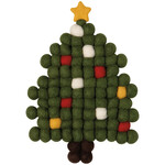 Danica Christmas Tree Felt Wool Trivet