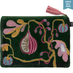 Danica Pome Embroidered Flat Pouch