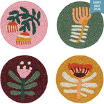 Danica Venus Beaded  Coaster set 4