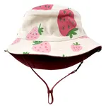 Parade Organics Strawberries and Rose  Reversible Organic Cotton Hats