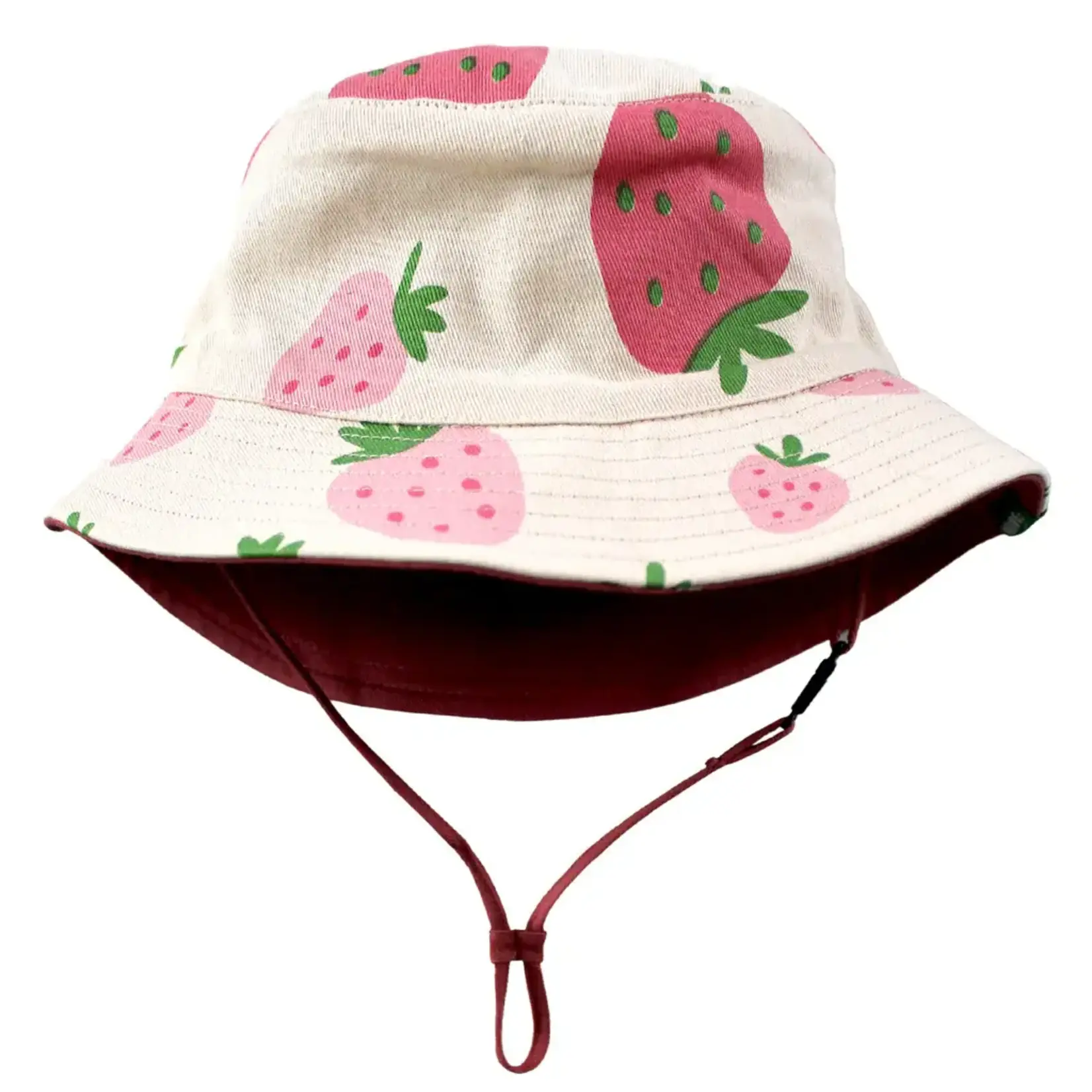 Parade Organics Strawberries and Rose  Reversible Organic Cotton Hats