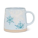 Abbott Wide Base Mug Snowflake Blue