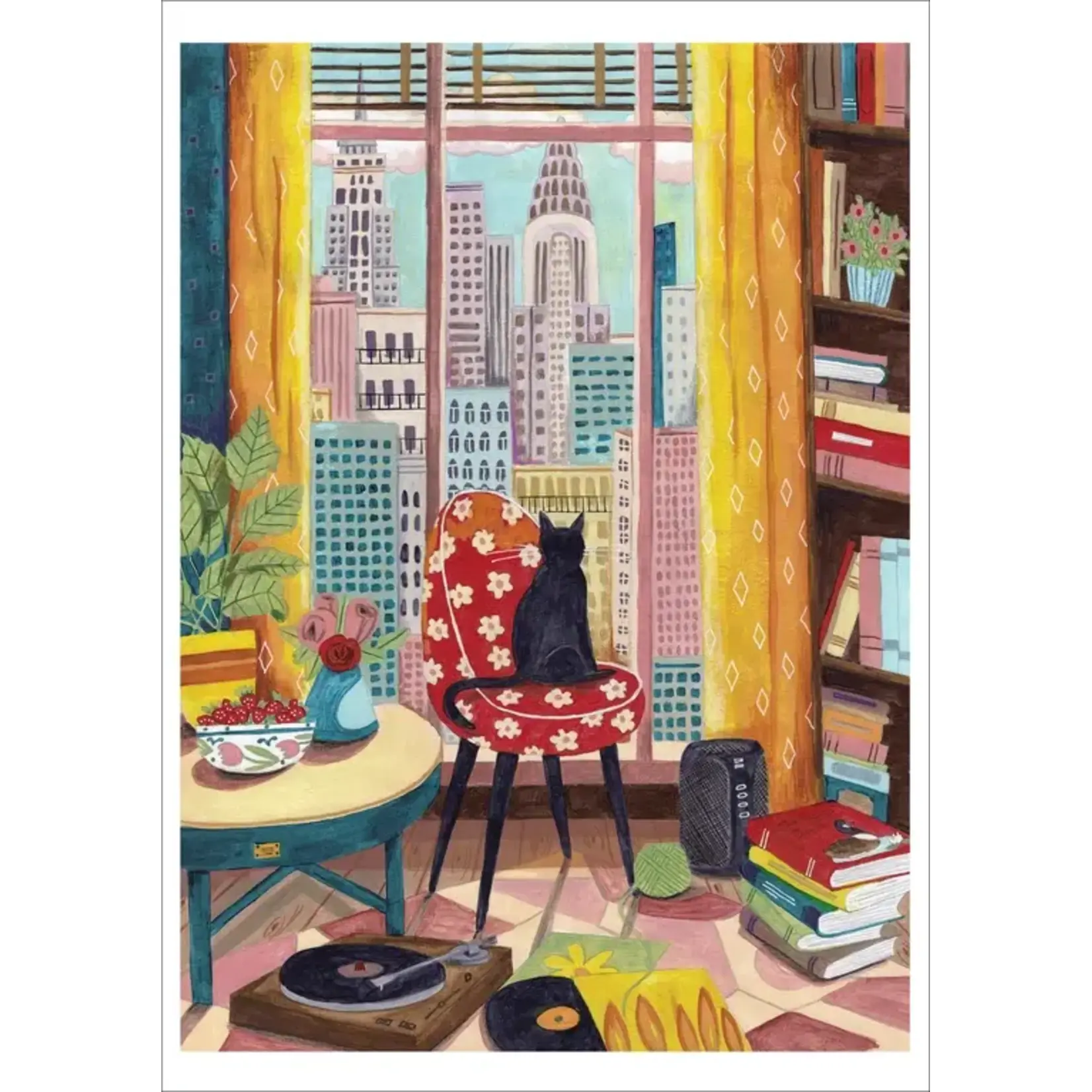 Pomegrante Communications Inc. Black Cat in New York Puzzle 1000