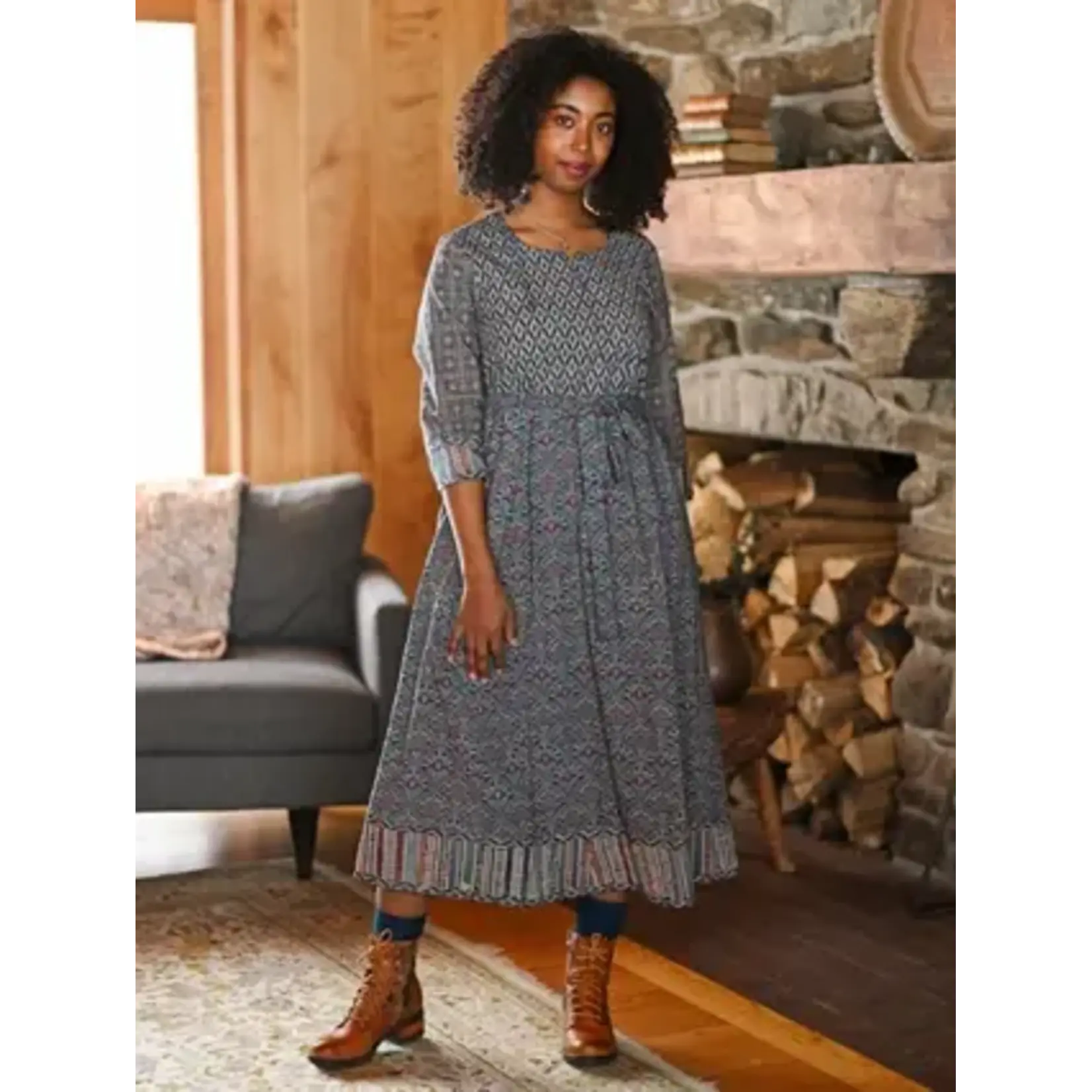 April Cornell Patchwork Midi Drss
