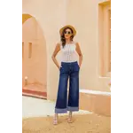 Orange Fashion Village Folded Flare Denim
