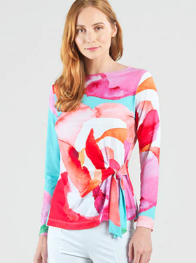 CLARA SUNWOO Tropical Palm Leaves Top