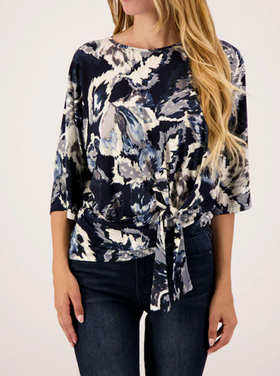 CLARA SUNWOO MOONLIT FLORAL TIE TOP