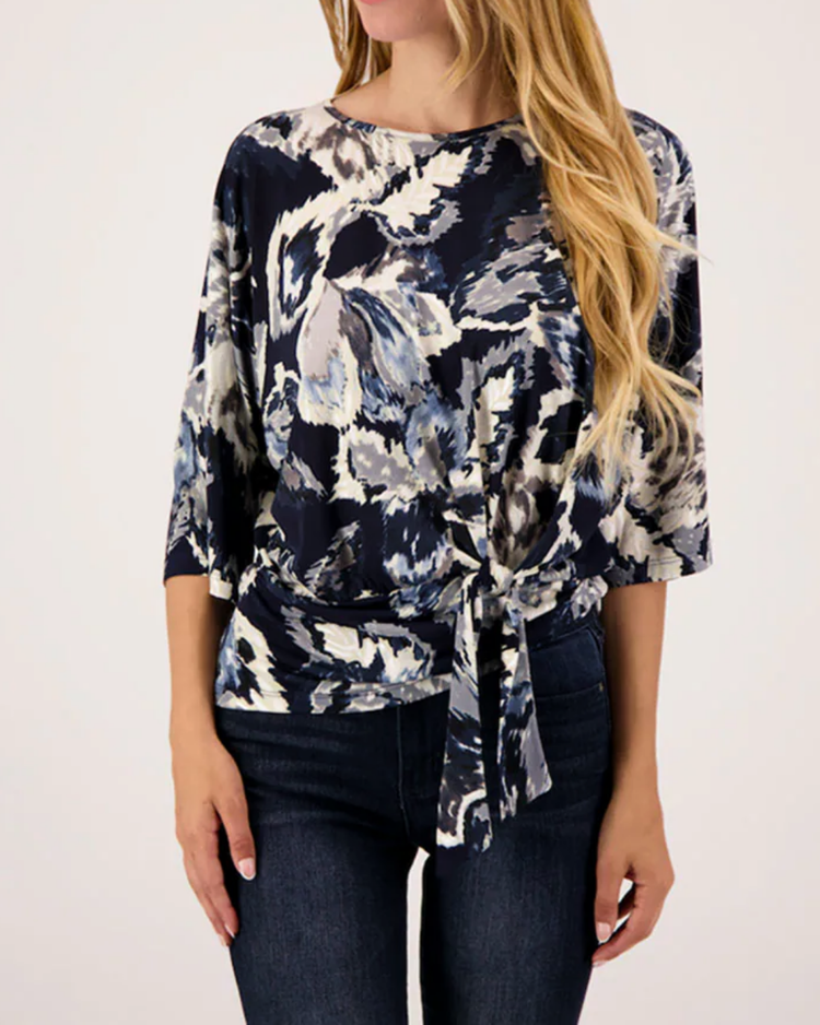 CLARA SUNWOO MOONLIT FLORAL TIE TOP