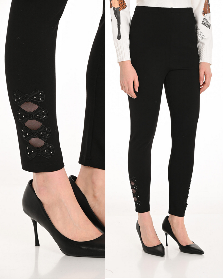 FRANK LYMAN BOW HEM PANTS