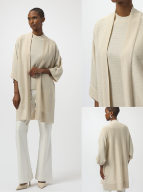JOSEPH RIBKOFF DIAMOND BIRCH CARDIGAN