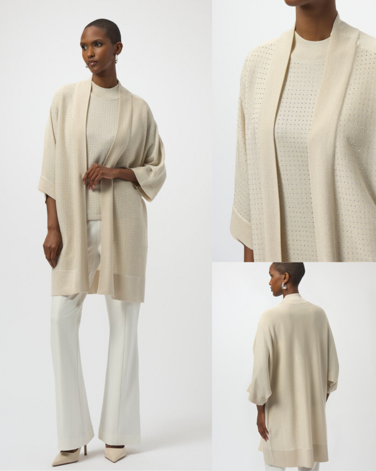 JOSEPH RIBKOFF DIAMOND BIRCH CARDIGAN