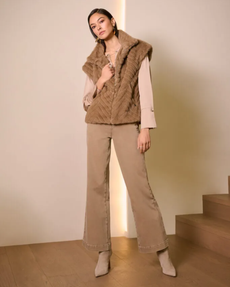 JOSEPH RIBKOFF BIRCH BUTTON JEANS