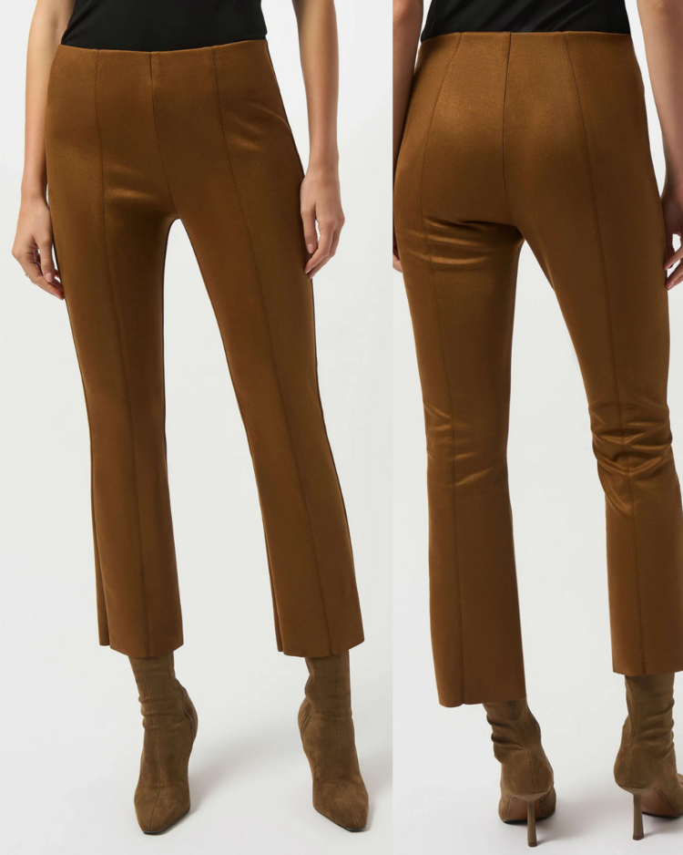 JOSEPH RIBKOFF LATTE SUEDE PANT