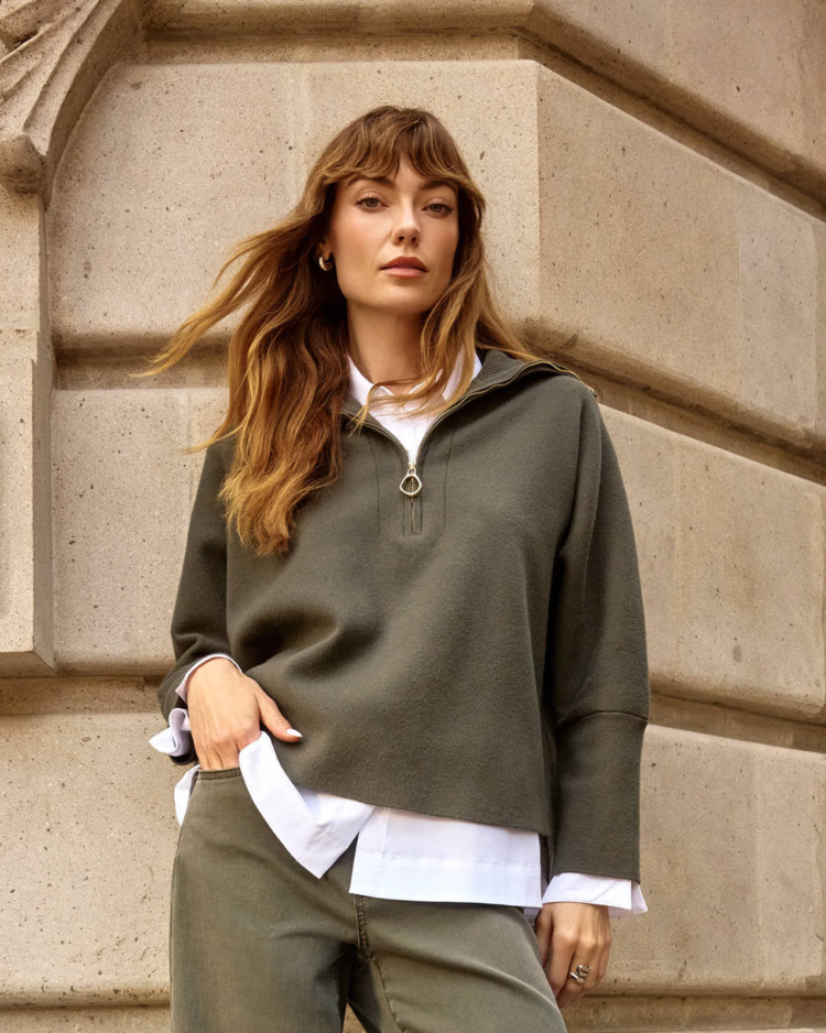 JOSEPH RIBKOFF AVOCADO MORNING SWEATER