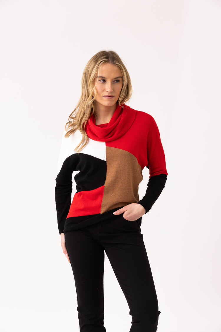 MARBLE VAIL COWL SWEATER