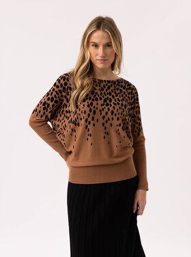 MARBLE MOCHA SPOTS SWEATER