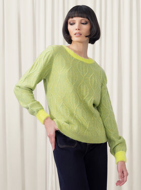 ELANA WANG KEYLIME SWEATER
