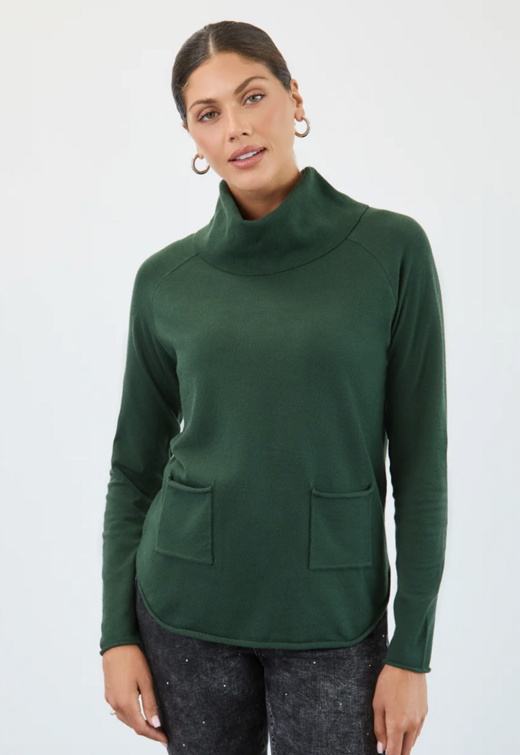 FDJ FOREST COWL NECK SWEATER