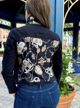 STACY BRADLEY ICONIC STAMP JEAN JACKET