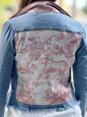 STACY BRADLEY ICONIC TOILE JEAN JACKET