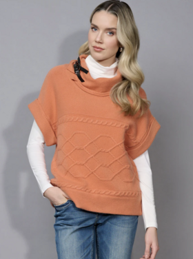 PICADILLY PUMPKIN SPICE CABLE SWEATER