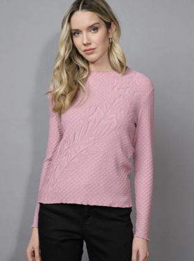 PICADILLY CRINKLE ROSE TOP