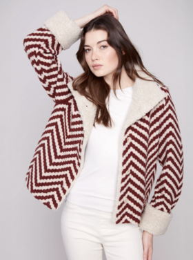 CHARLIE B. MERLOT SHERPA JACKET