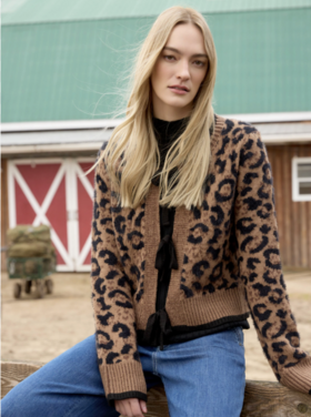 CHARLIE B. ANIMAL BOW TIE CARDIGAN