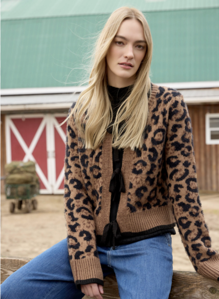 CHARLIE B. ANIMAL BOW TIE CARDIGAN