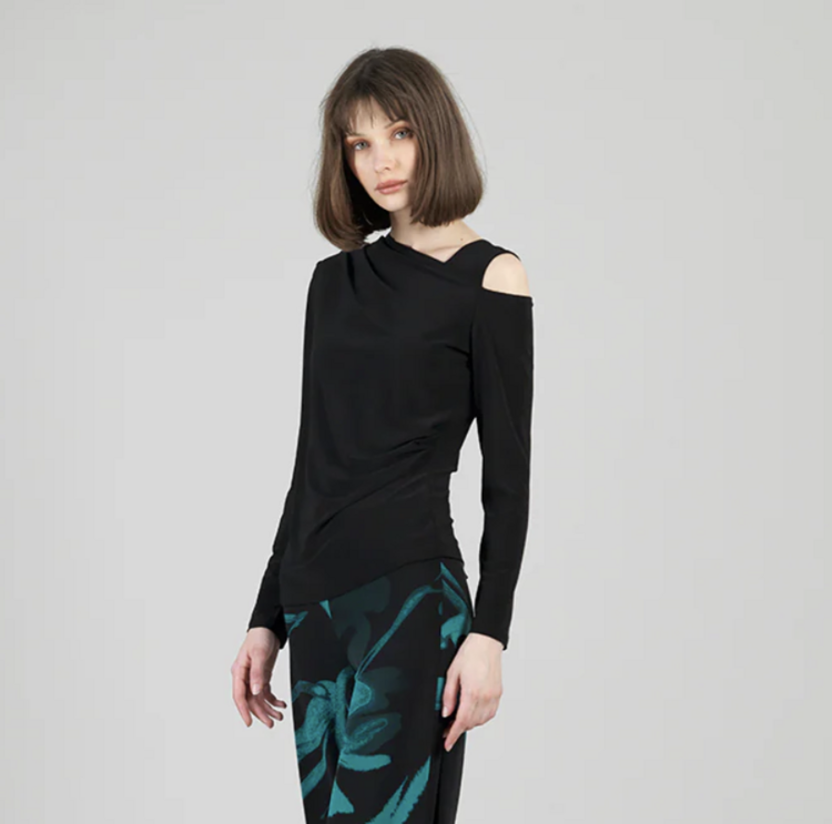 CLARA SUNWOO ANGLED SHOULDER TOP