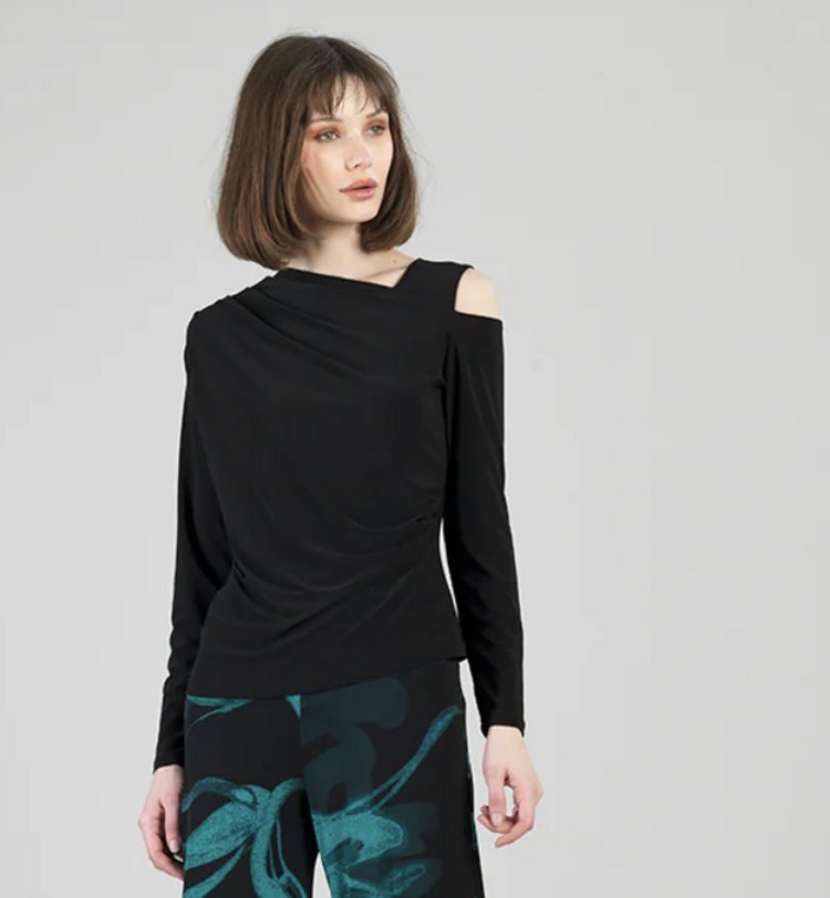 CLARA SUNWOO ANGLED SHOULDER TOP
