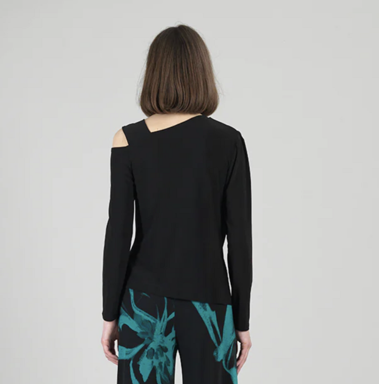 CLARA SUNWOO ANGLED SHOULDER TOP