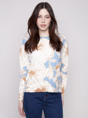 CHARLIE B. MARIGOLD FLOWERS SWEATER