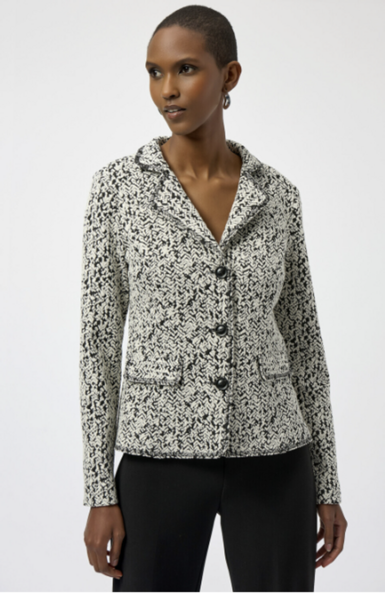 JOSEPH RIBKOFF HERRINGBONE BLAZER