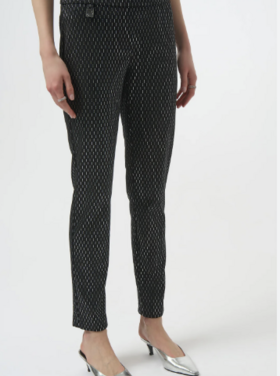 JOSEPH RIBKOFF METALLIC RAINDROP PANT