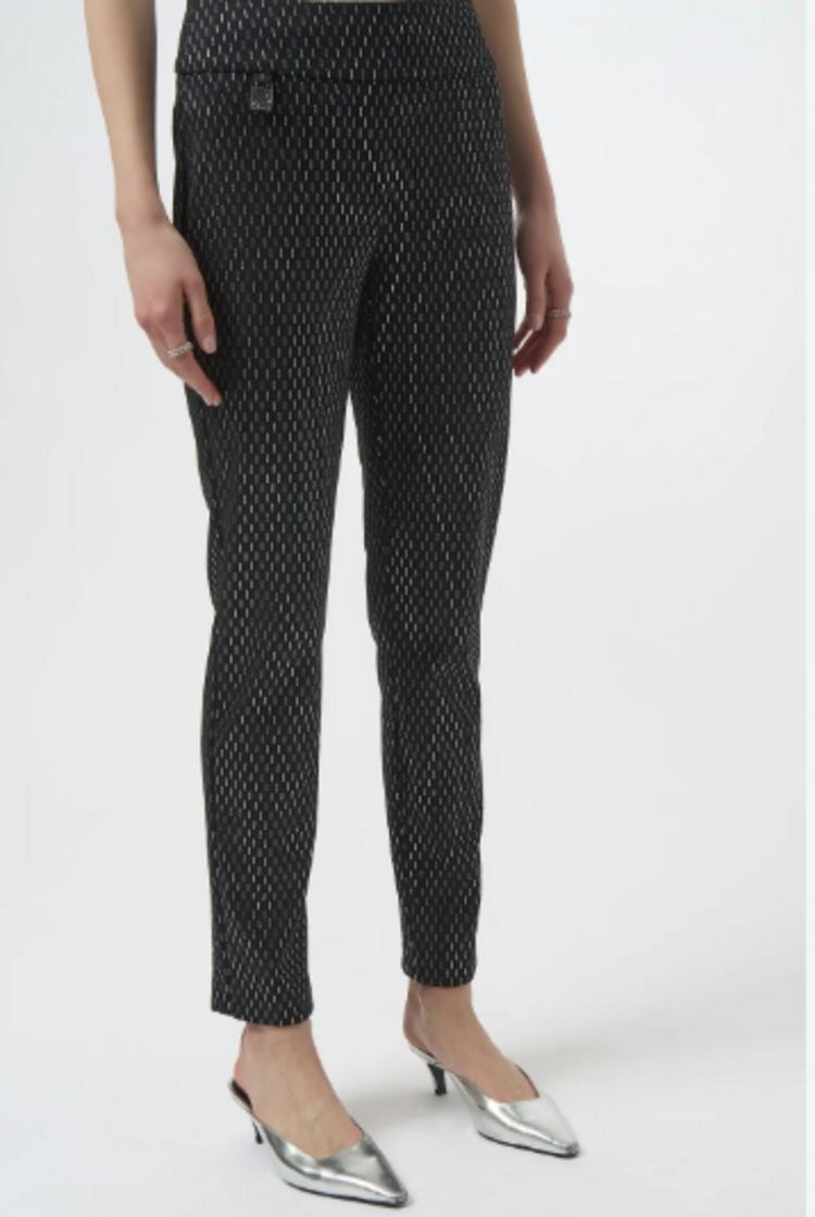 JOSEPH RIBKOFF METALLIC RAINDROP PANT