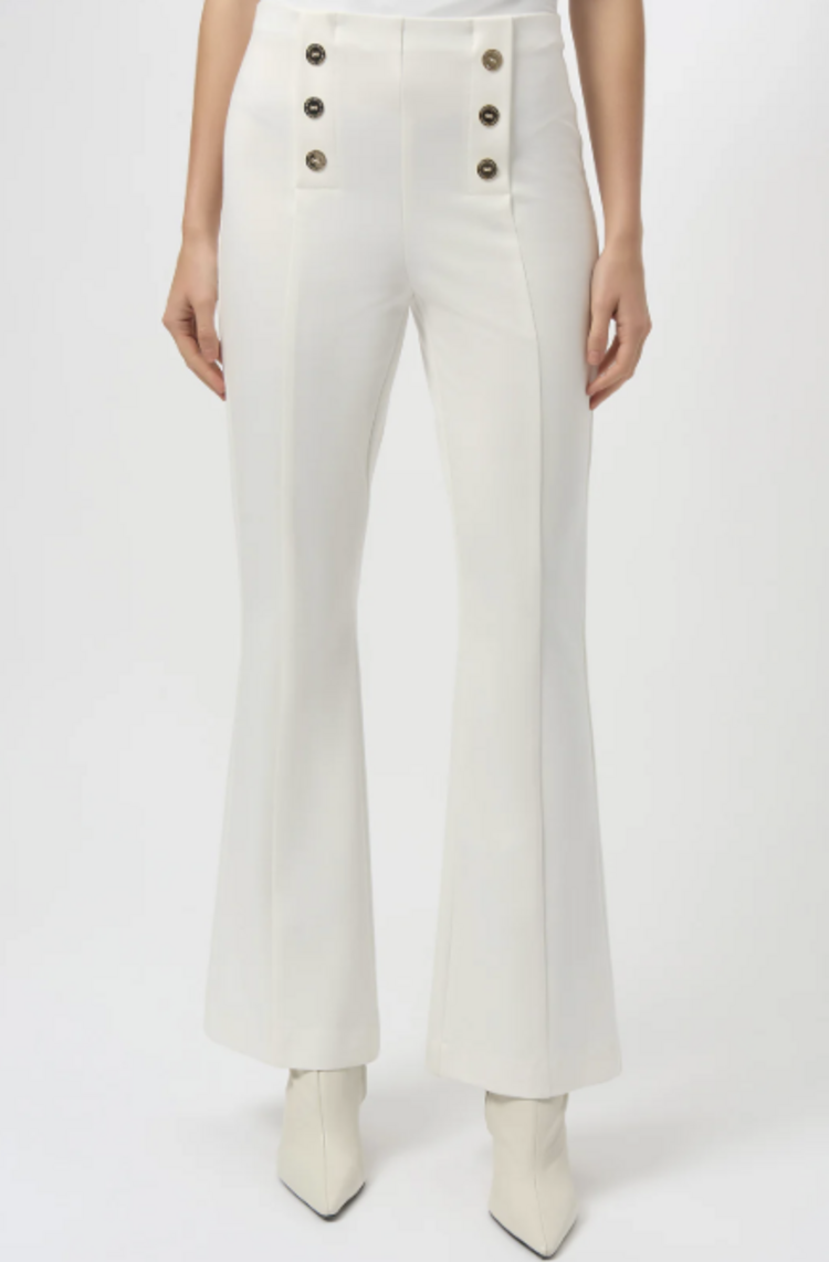 JOSEPH RIBKOFF WINTER WHITE SAILOR PANT