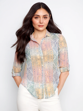 CHARLIE B. MARIGOLD CRINKLE TOP