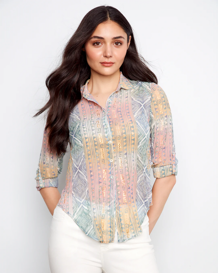 CHARLIE B. MARIGOLD CRINKLE TOP
