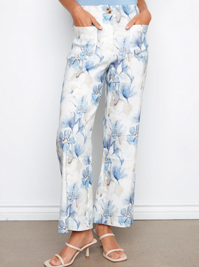 CHARLIE B. SERENE FLORALS WIDE LEG PANT