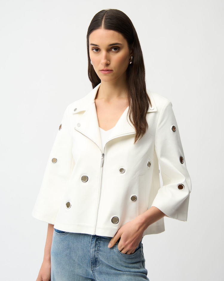 JOSEPH RIBKOFF OCEAN VIEW GROMMET JACKET