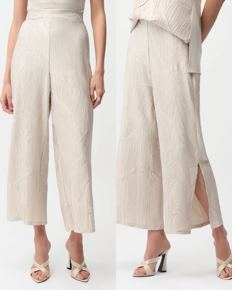 JOSEPH RIBKOFF MOONSTONE TEXTURED PANT
