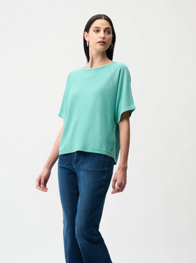 JOSEPH RIBKOFF SEAFOAM SWEATER