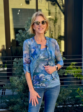 PETIT POIS BLUES CARDIGAN